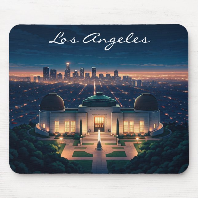 Tapis De Souris Nuit à Los Angeles (Devant)