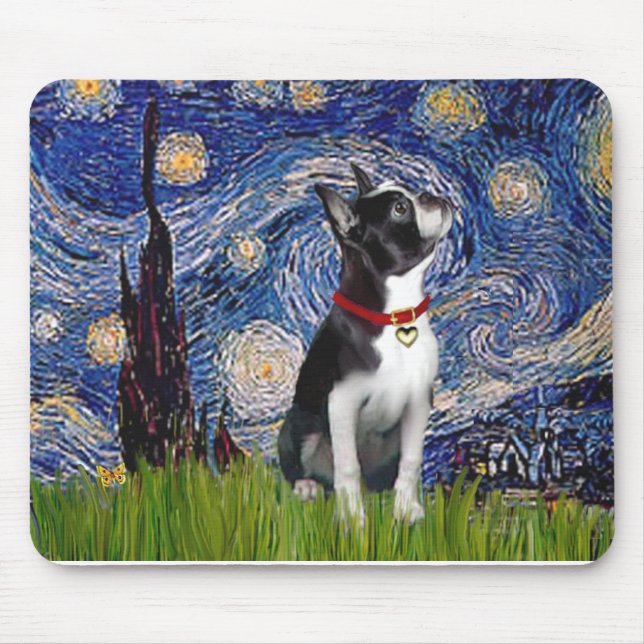 Tapis De Souris Nuit étoilée - Boston T (2rc) (Devant)