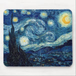 Tapis De Souris Nuit étoilée par Vincent van Gogh<br><div class="desc">Nuit étoilée par Vincent van Gogh</div>