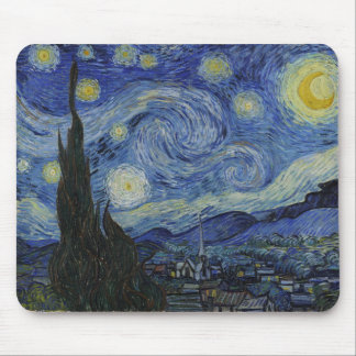 Tapis De Souris Nuit étoilée par Vincent van Gogh