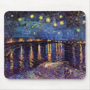Tapis De Souris Nuit étoilée sur le Rhône par Van Gogh