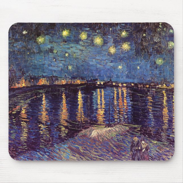 Tapis De Souris Nuit étoilée sur le Rhône - Van Gogh (Devant)