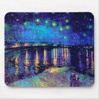 Tapis De Souris Nuit étoilée sur le Rhône Van Gogh Art