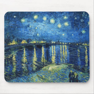 Tapis De Souris Nuit étoilée sur le Rhône Vincent van Gogh