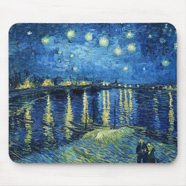 Tapis De Souris Nuit étoilée sur le Rhône Vincent van Gogh (Devant)