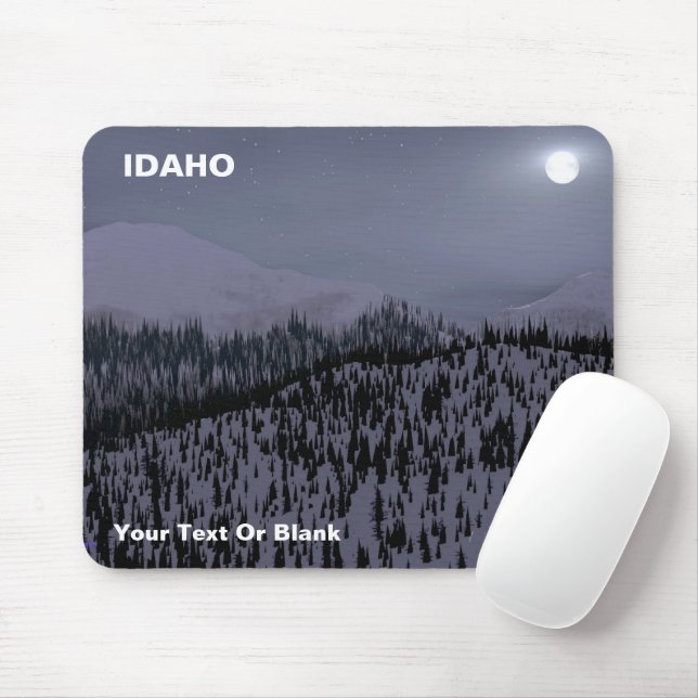 Tapis De Souris Nuit froide dans l'Idaho (Avec souris)