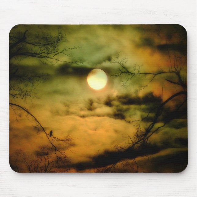 Tapis De Souris Nuit lunaire Eerie (Devant)