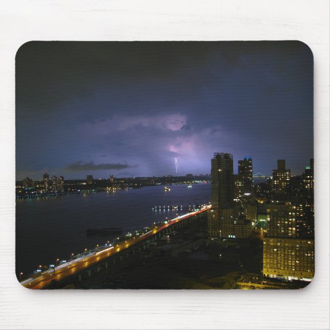 Tapis De Souris Nuit Mousepad de New York (Devant)