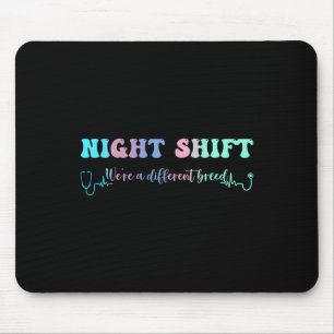 Tapis De Souris Nuit Shift Différentes races Stethoscope Infirmièr