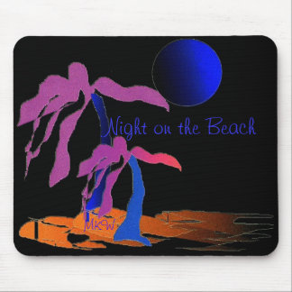 Tapis De Souris Nuit sur la plage