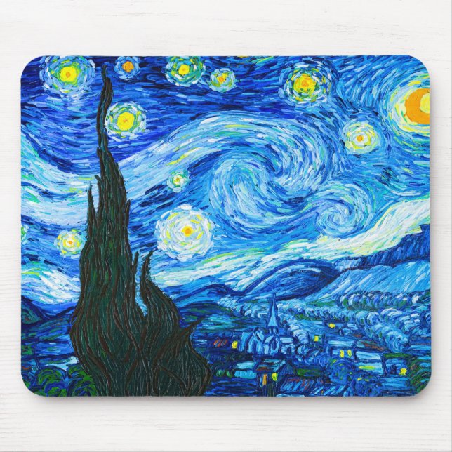Tapis De Souris Nuit Van Gogh Starry (Devant)