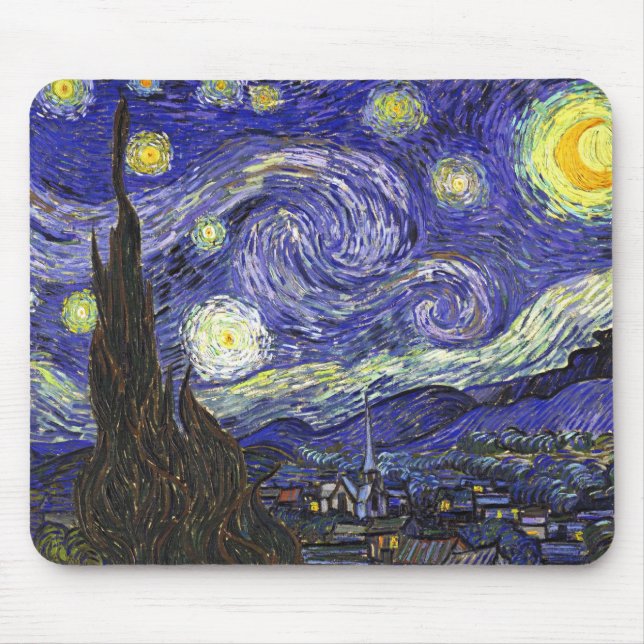 Tapis De Souris Nuit Van Gogh Starry (Devant)