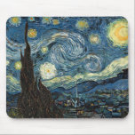 Tapis De Souris Nuit Van Gogh Starry<br><div class="desc">La célèbre peinture Starry Night de Vincent Van Gogh est l'une des oeuvres d'art les plus emblématiques de l'histoire, célébrée pour ses tourbillons vibrants et sa profondeur émotionnelle. Peinte en 1889 lors de l'asile de Van Gogh, Starry Night capture un ciel nocturne onirique rempli de touches audacieuses et expressives et...</div>