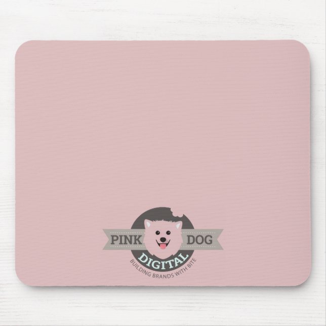 Tapis de souris numérique Chien Rose (Devant)