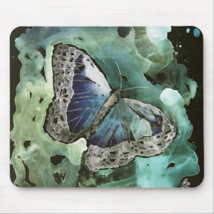 tapis de souris numérique de peinture de papillon