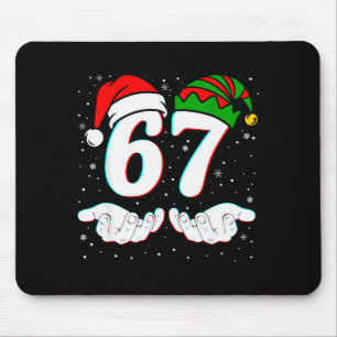 Tapis De Souris Numéro 67 Correspondant Six Sept 6 7 Mème 6-7 Noël
