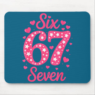Tapis De Souris Numéro 67 Six Sept 67 Mème Femmes Filles Enfants V