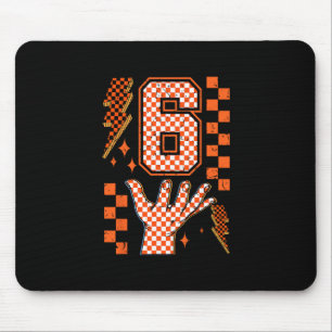 Tapis De Souris Numéro 6 Costume Halloween à carreaux Meme Matchin