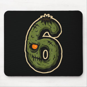Tapis De Souris Numéro 6 Monstre 67 Mème Couple Halloween Correspo