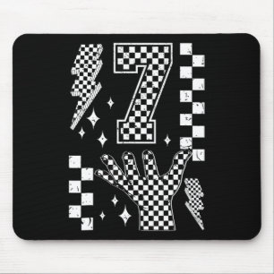 Tapis De Souris Numéro 7 Costume à carreaux Kids Matching 67 Meme 