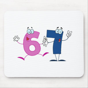 Tapis De Souris Numéro heureux 67