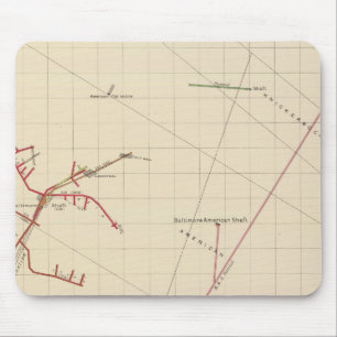 Tapis De Souris Numéro VIX des cartes des mines de fond