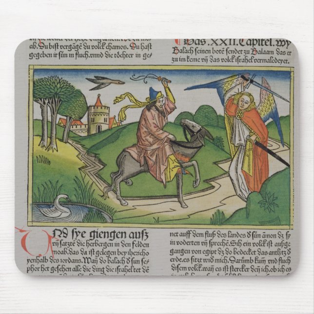 Tapis De Souris Numéros 22 âne parlant de 20-35 Balaam, du 'N (Devant)