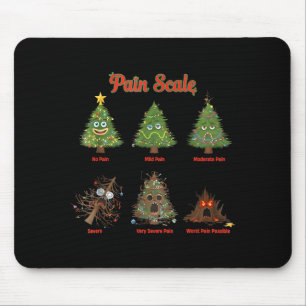 Tapis De Souris Nurse bonhomme de neige échelle de douleur sapin d