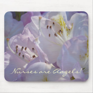 Tapis De Souris Nurses are Angels! gifts Floral mouse pad Nursing