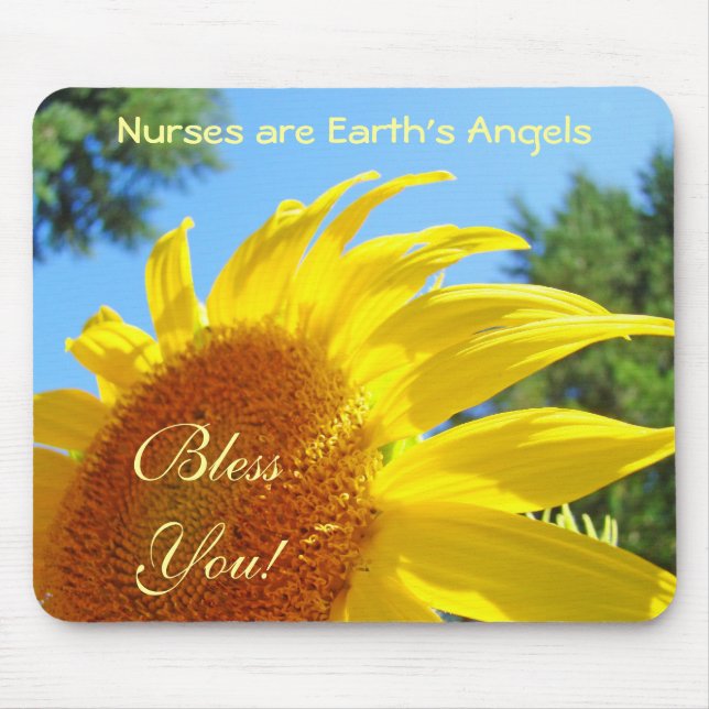 Tapis De Souris Nurses are Earth's Angels mousepads Bless You (Devant)