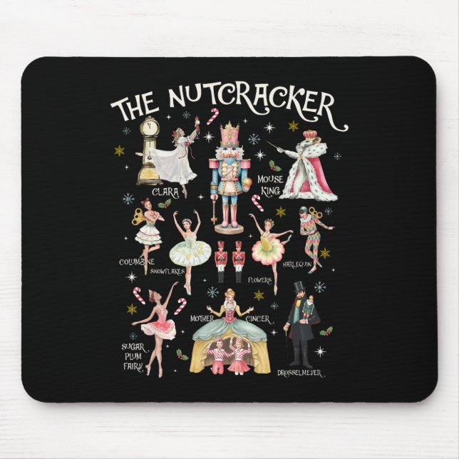 Tapis De Souris Nutcracker Noël Noël Noël Famille Correspondant Py (Devant)