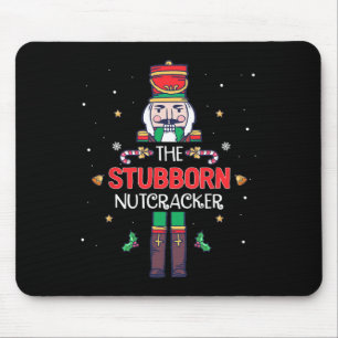 Tapis De Souris Nutcracker têtu amusant Noël Famille Correspondanc
