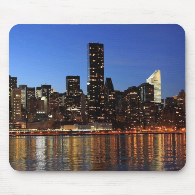 Tapis De Souris NYC New York City Manhattan Nuit (Devant)