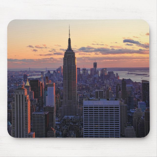 Tapis De Souris NYC Skyline juste avant le coucher du soleil (Devant)