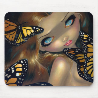Tapis De Souris "Nymphe avec des monarques" Mousepad