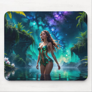 Tapis De Souris Nymphe de l'eau du lac galactique