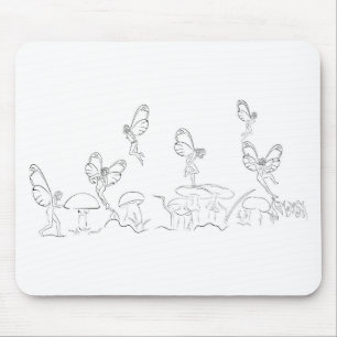 Tapis De Souris Nymphes dans le monde féerique