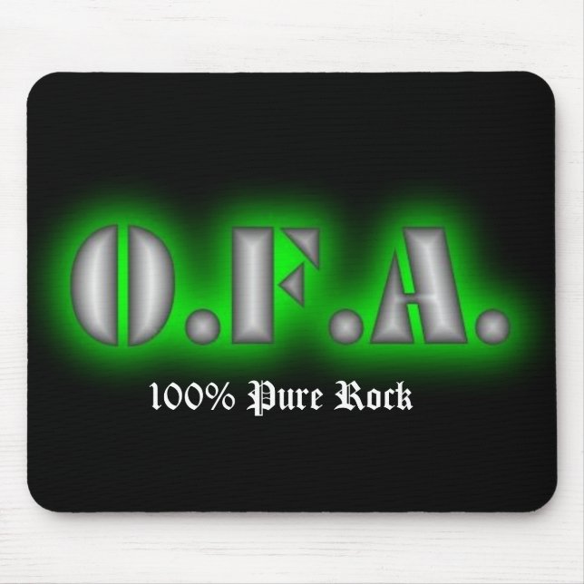 Tapis De Souris O.F.A. 100% Mousepad pur (noir) (Devant)