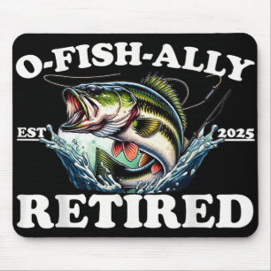 Tapis De Souris O-fish-ally Retraite 2025 Pour Pêche Retraite Te