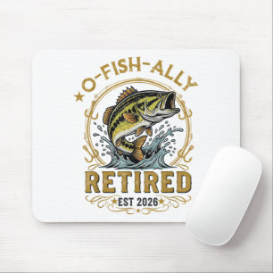 Tapis De Souris O Fish Ally Retraité Depuis 2026 Retraite de Pêche