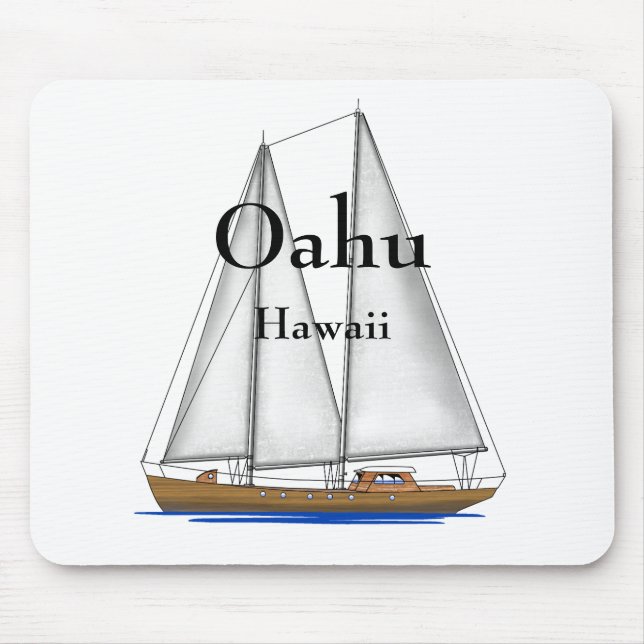 Tapis De Souris Oahu Hawaï (Devant)