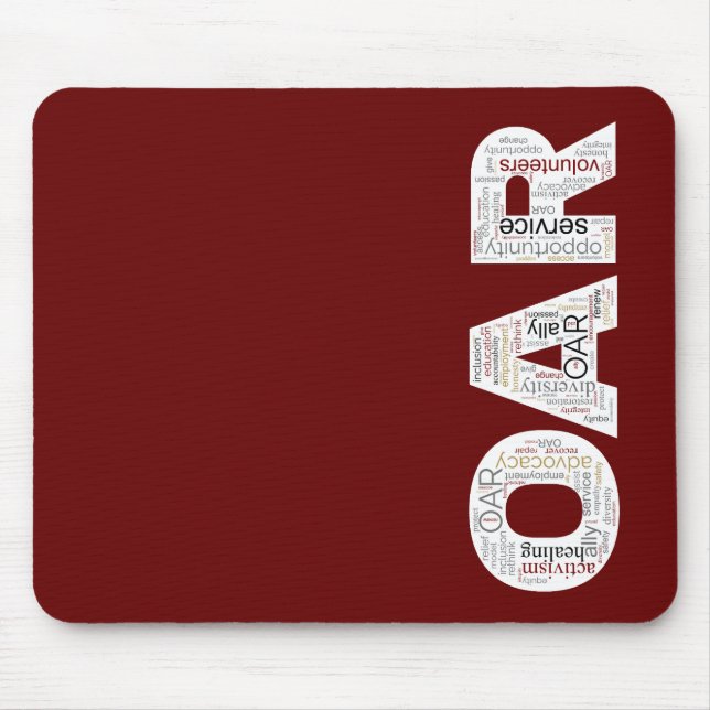 Tapis De Souris OAR Mousepad - Rouge (Devant)