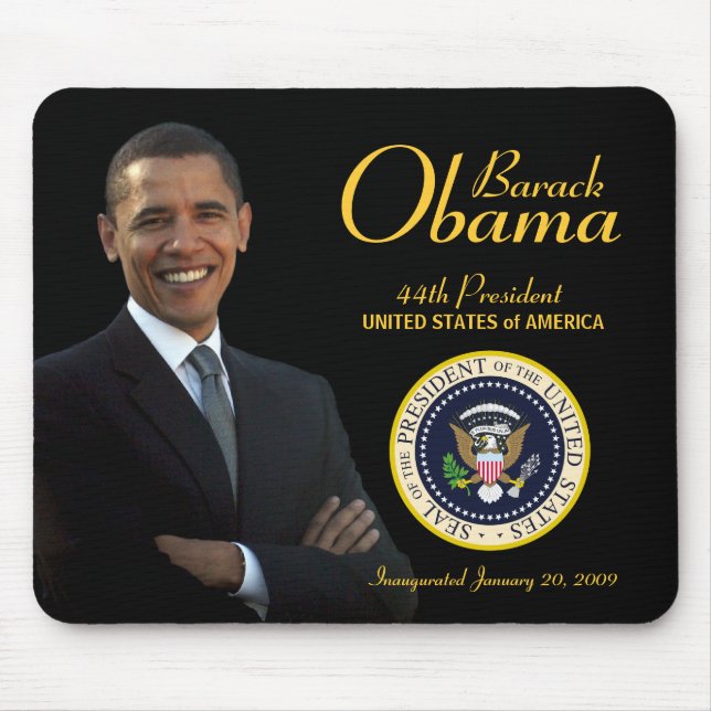 Tapis De Souris Obama Inauguration Souvenir Mousepad (Devant)