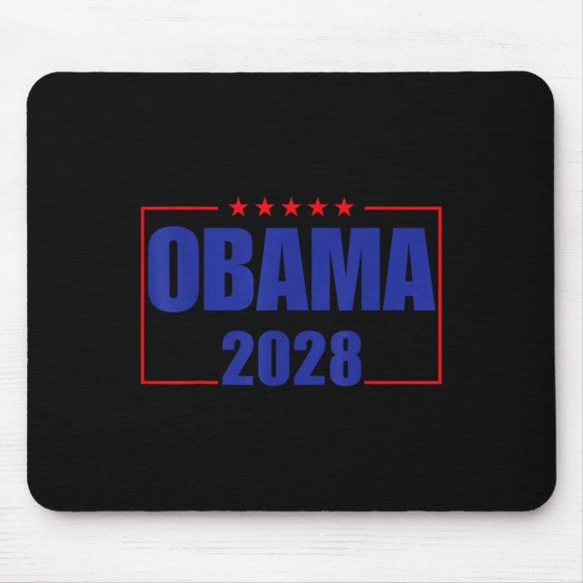 Tapis De Souris Obama pour président 2028 Obama 2028 pour hommes (Devant)