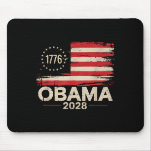 Tapis De Souris Obama Président Vintage 2028 Obama Drapeau Rétro A