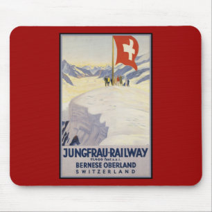 Tapis De Souris Oberland de Bernese de Jungfrau-Chemin de fer
