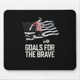 Tapis De Souris Objectifs pour le brave drôle de footballeur patri