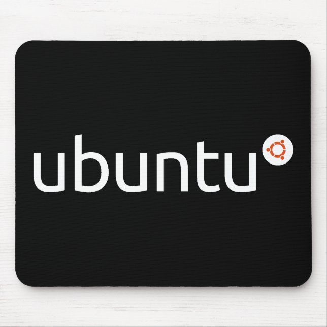 Tapis De Souris Obscurité Mousepad d'Ubuntu (Devant)