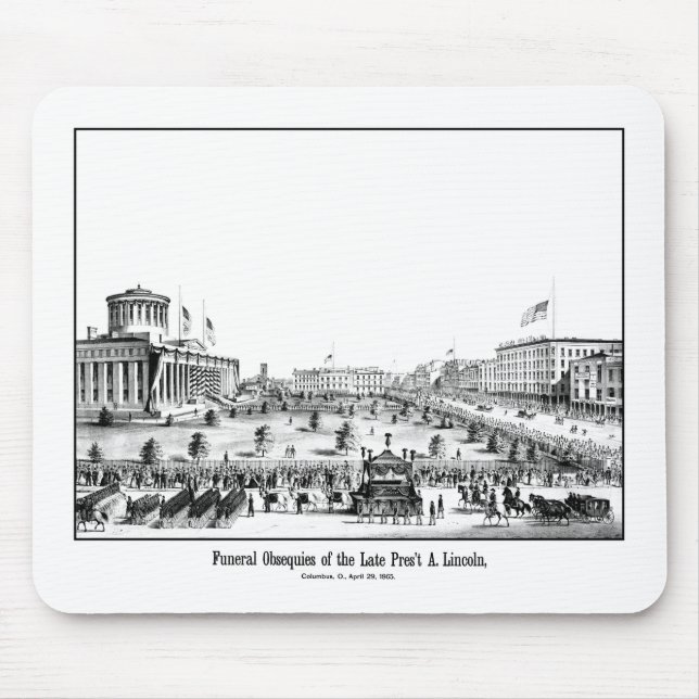 Tapis De Souris Obsèques funèbres du Président Lincoln (Devant)
