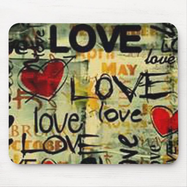 Tapis De Souris Obtenez Un Peu D'Amour Graffiti Pad (Devant)